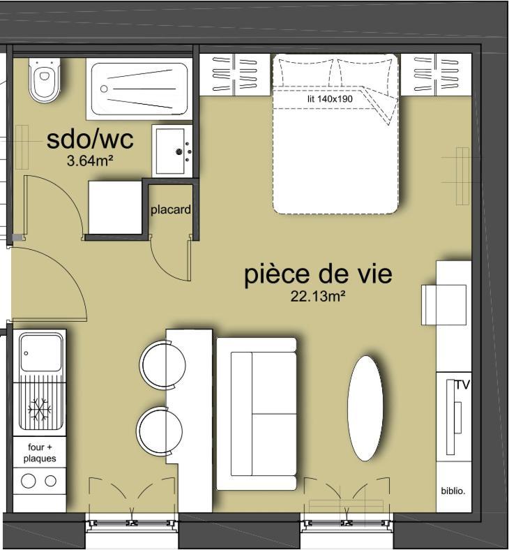 L'Audacieux Studio Lumineux Renove Et Equipe En Centre Ville Fontenay-le-Comte Luaran gambar